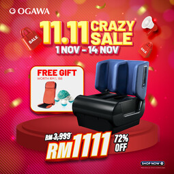 [New Arrival] Ogawa by OGAWA YugaFlip Dual Foot Rest & Massager